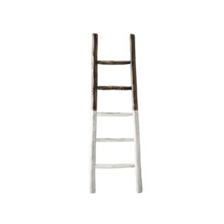 Progressive Furniture Progressive Furniture A212-10FW 23 x 24 x 3 in. Millie Blanket Ladder - Distressed French Roast & White A212-10FW
